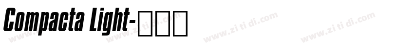 Compacta Light字体转换